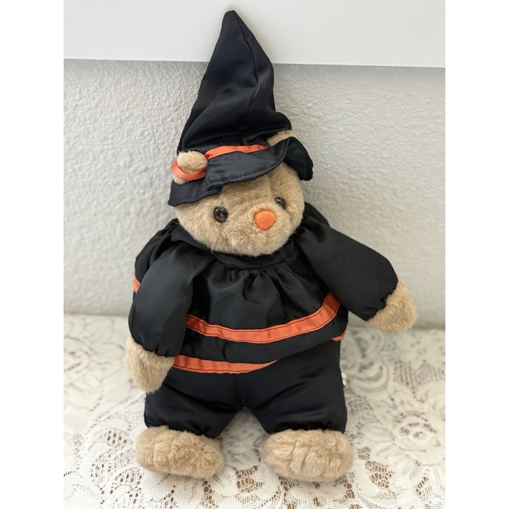 Vintage 1992 Plush Creations, Halloween Witch Teddy Bear